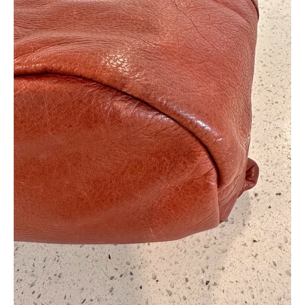 Will Leather Goods Cloud Backpack Brown Full Grain Leather Drawstring Rucksack - Picture 6 of 11